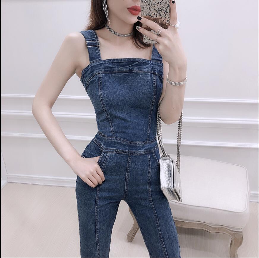 2020 Denim New Thin Spring Female Bib Fashion Wrapped in Chest Straps Tightly Overalls Nine Pants 0ktx, Blue
2020 Denim New Thin Spring Female Bib Fashion Wrapped in Chest Straps Tightly Overalls Nine Pants 0ktx, Blue