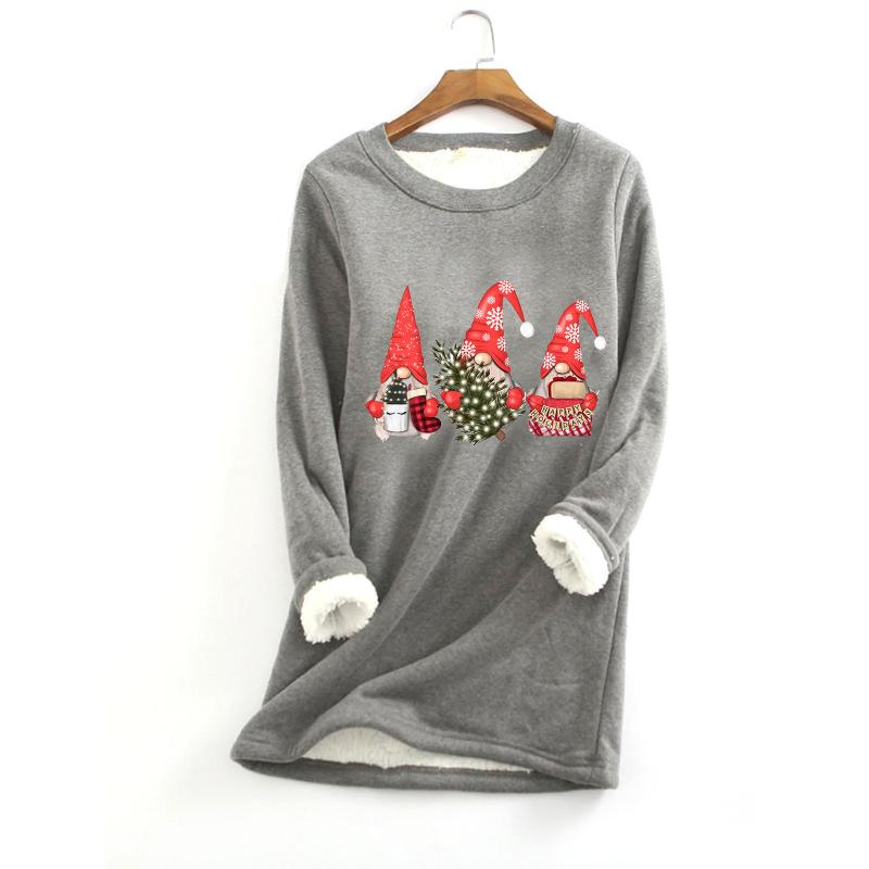 Christmas Print Blouse Women Thick Fleece Printing Sweatshirt Warm O-neck Underwear Top Harajuku 3xl Plus Large Size Blusas, Yellow
Christmas Print Blouse Women Thick Fleece Printing Sweatshirt Warm O-neck Underwear Top Harajuku 3xl Plus Large Size Blusas, Yellow