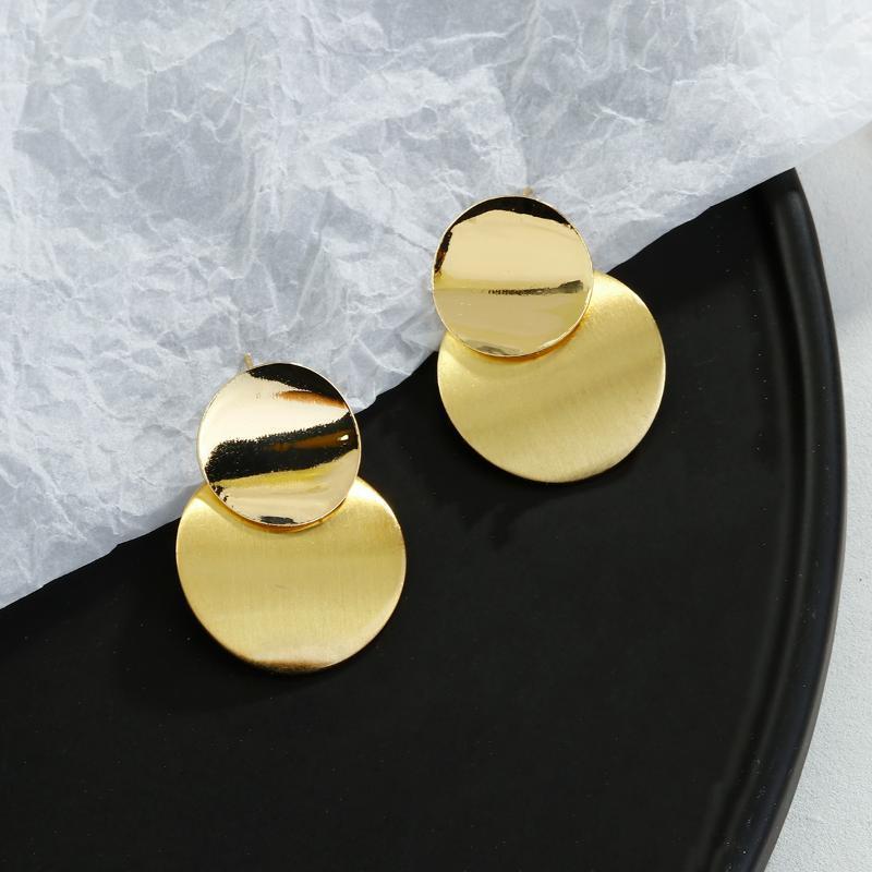 AENSOA Minimalist Style Gold Color Geometric Earrings for Women Fashion Metal Double Round Hanging Earring 2020 Female Jewelry1
AENSOA Minimalist Style Gold Color Geometric Earrings for Women Fashion Metal Double Round Hanging Earring 2020 Female Jewelry1