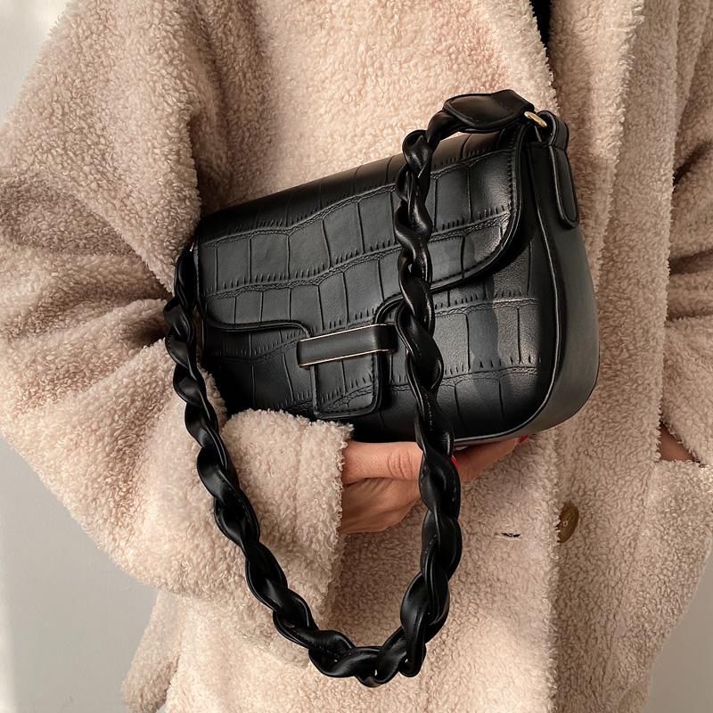 Crocodile pattern Square Armpit bag 2021 New High quality PU Leather Women's Designer Handbag Vintage Shoulder Messenger Bag, Black
Crocodile pattern Square Armpit bag 2021 New High quality PU Leather Women's Designer Handbag Vintage Shoulder Messenger Bag, Black