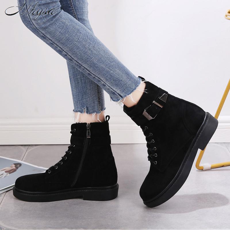2020 Autumn Winter New Mid-Tube Snow Boots Women's Warm Lace Thick-Soled Boots Women Plus Velvet Plus Flat D1677, Black
2020 Autumn Winter New Mid-Tube Snow Boots Women's Warm Lace Thick-Soled Boots Women Plus Velvet Plus Flat D1677, Black