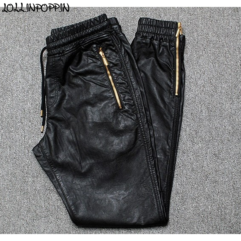 Men Joggers Faux Leather Jogger Pants Side Zipper Hip Hop PU Leather Harem Pants Zippered Leg Opening Pants Drawstring Waist 201118, Black
Men Joggers Faux Leather Jogger Pants Side Zipper Hip Hop PU Leather Harem Pants Zippered Leg Opening Pants Drawstring Waist 201118, Black