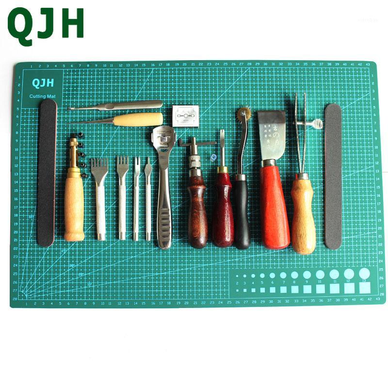 Sewing Notions & Tools QJH 16pcs Craft Leather Set DIY Handmade Punch Edger Trench Device Belt Puncher A3 Pvc Cutting Mat Patchwork1
Sewing Notions & Tools QJH 16pcs Craft Leather Set DIY Handmade Punch Edger Trench Device Belt Puncher A3 Pvc Cutting Mat Patchwork1