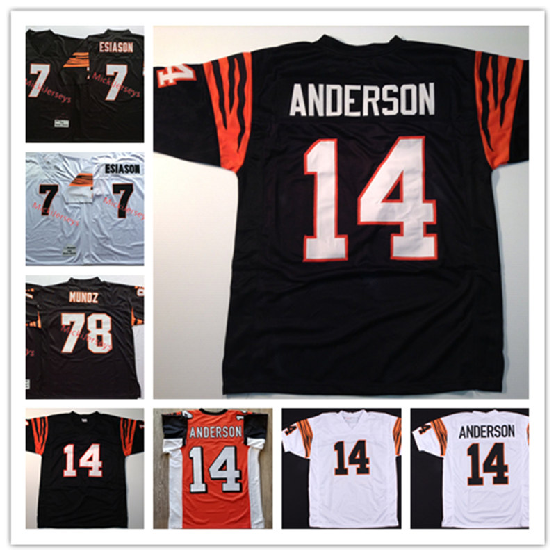 Mens NCAA Vintage Football Retired #14 Ken Anderson Jersey Stitched #7 Boomer Esiason Jersey #78 Anthony Munoz Jersey S-3XL
Mens NCAA Vintage Football Retired #14 Ken Anderson Jersey Stitched #7 Boomer Esiason Jersey #78 Anthony Munoz Jersey S-3XL