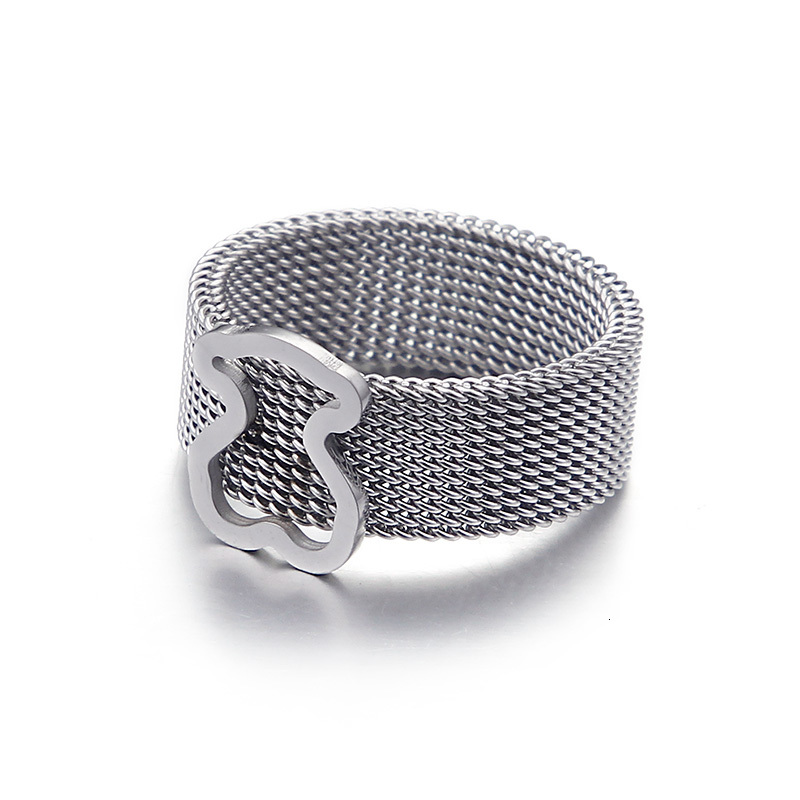 Titanium Steel Hollow Mesh Single High Quality Bear Ring for Women Tricolor Wholesale New Disgnhot
Titanium Steel Hollow Mesh Single High Quality Bear Ring for Women Tricolor Wholesale New Disgnhot
