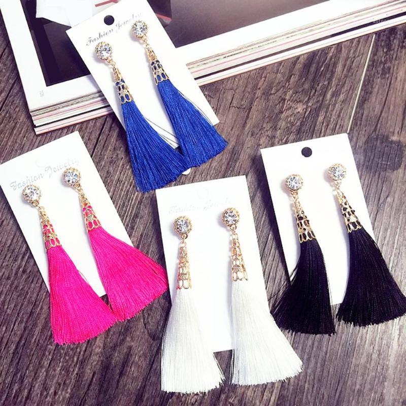 Dangle & Chandelier Bohemia Long Tassel Earrings Pink/navy/ivory/fuchsia/white/black/blue For Women Vintage Fringed Drop Jewelry1
Dangle & Chandelier Bohemia Long Tassel Earrings Pink/navy/ivory/fuchsia/white/black/blue For Women Vintage Fringed Drop Jewelry1