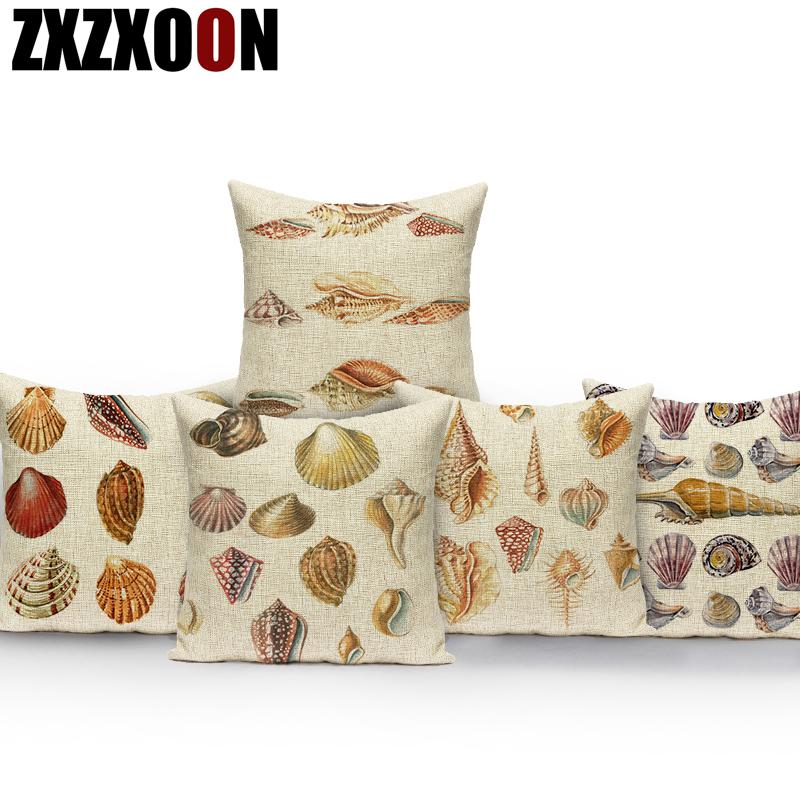 Decorative Throw Pillows Case Seashell Starfish Coral Conch Cotton Linen Pillows Cushion Cover for Sofa Bedroom Decoration
Decorative Throw Pillows Case Seashell Starfish Coral Conch Cotton Linen Pillows Cushion Cover for Sofa Bedroom Decoration