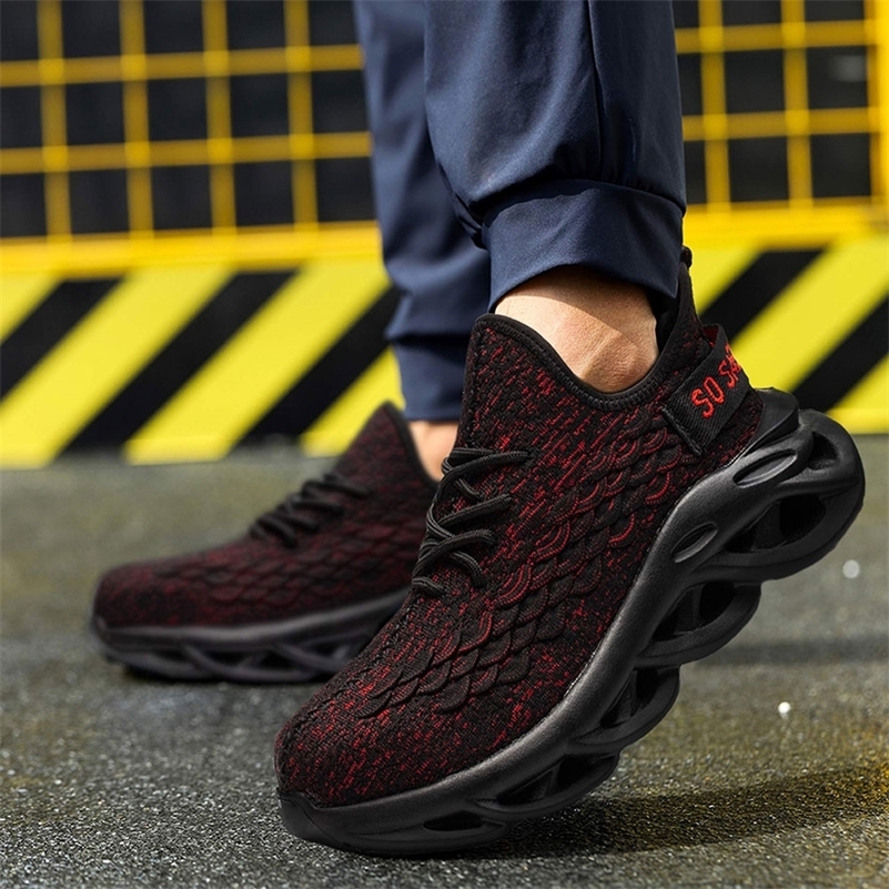 SUADEEX Steel Toe Work Shoes Construction Footwear Anti-slippery Working Safety Boots For Men Male 38-45 Y200915