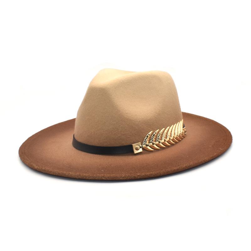 New Autumn Winter Panama Felt Hats Men Women Large Brim Gradient Party Formal Fedoras Caps Classic Simple Jazz Hat, Sm-jbs-6green
New Autumn Winter Panama Felt Hats Men Women Large Brim Gradient Party Formal Fedoras Caps Classic Simple Jazz Hat, Sm-jbs-6green