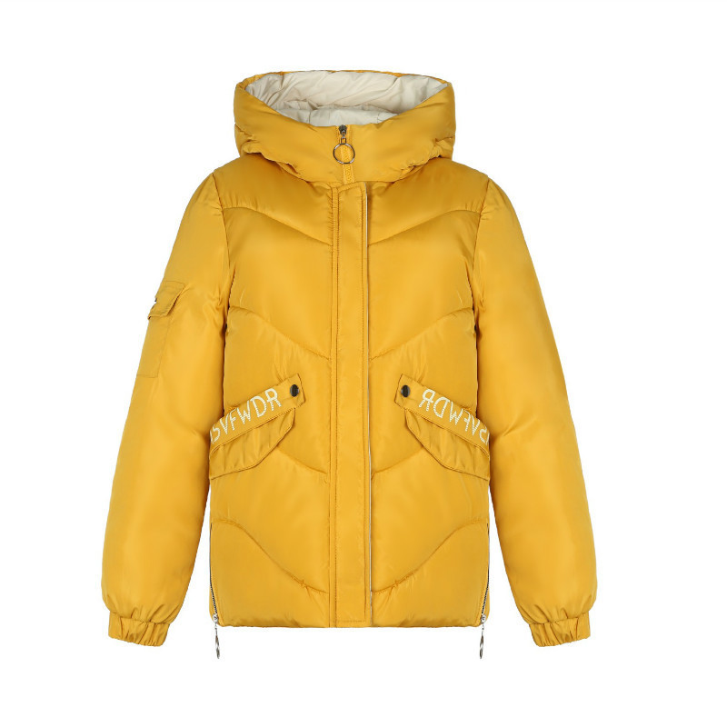 FORERUN Hooded Winter Jacket Women Fashion Letter Printed Solid Female Down Jacket Plus Size Parkas Mujer 200928