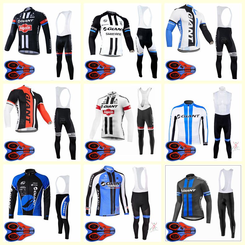 GIANT team Cycling long Sleeves jersey bib pants sets mens quick dry ropa ciclismo MTB Bike clothes racing wear U82805, 2a
GIANT team Cycling long Sleeves jersey bib pants sets mens quick dry ropa ciclismo MTB Bike clothes racing wear U82805, 2a