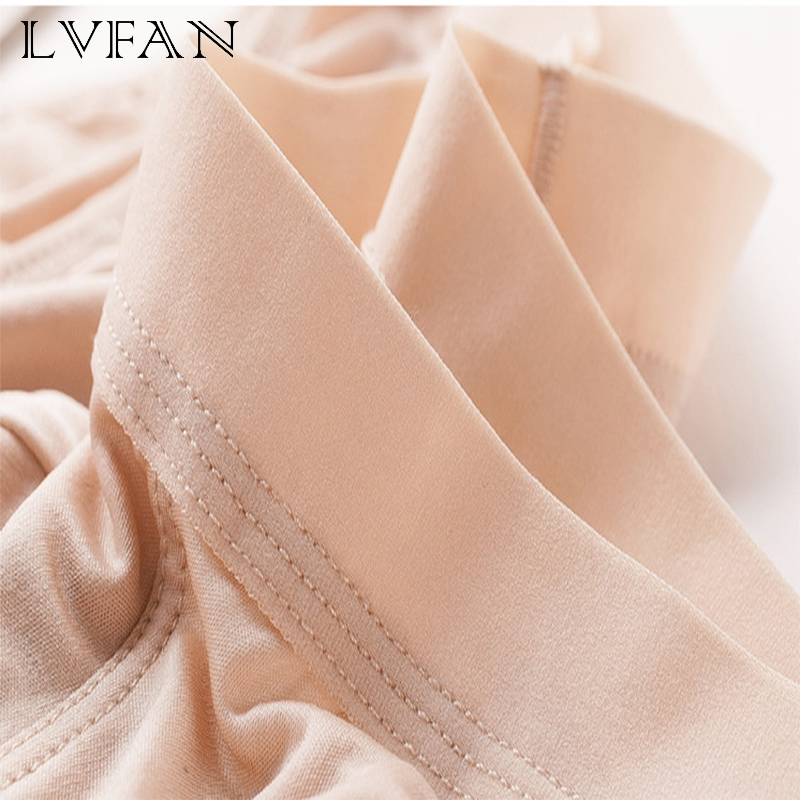 new pure color real silk underwear men's underwear thin ice cool triangular underwear Comfortable and soft pure color LVFAN K044 T200511