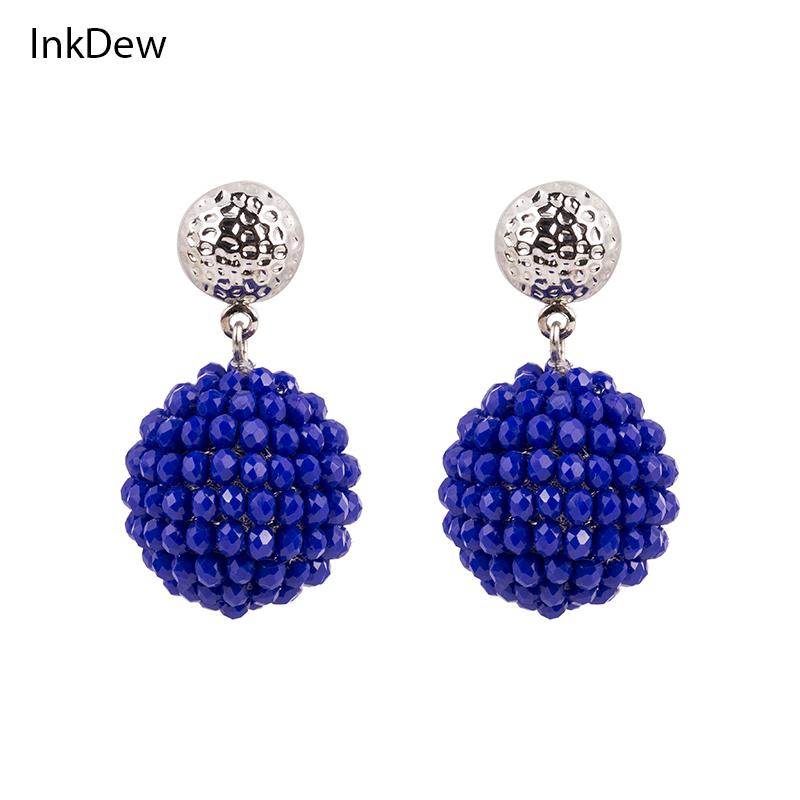 INKDEW Spherical Drop Earrings Big Earrings Stud Faceted Beads Handmade Crystal for Women Gift vintage bohemian
INKDEW Spherical Drop Earrings Big Earrings Stud Faceted Beads Handmade Crystal for Women Gift vintage bohemian