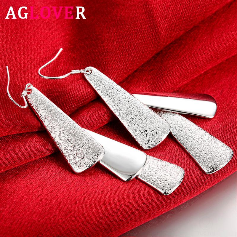 AGLOVER 65MM 925 Silver Frosted Leaf Drop Earrings For Woman Fashion Earrings Jewelry Charm High Quality Gift
AGLOVER 65MM 925 Silver Frosted Leaf Drop Earrings For Woman Fashion Earrings Jewelry Charm High Quality Gift