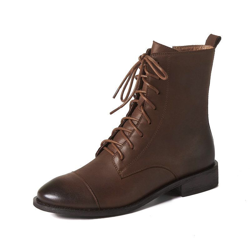 2021 New Concise Autumn Winter Women's Ankle Boots Round Toe Thick Women Newest Genuine Leather Party Shoes Woman Heels Yy65, Brown
2021 New Concise Autumn Winter Women's Ankle Boots Round Toe Thick Women Newest Genuine Leather Party Shoes Woman Heels Yy65, Brown