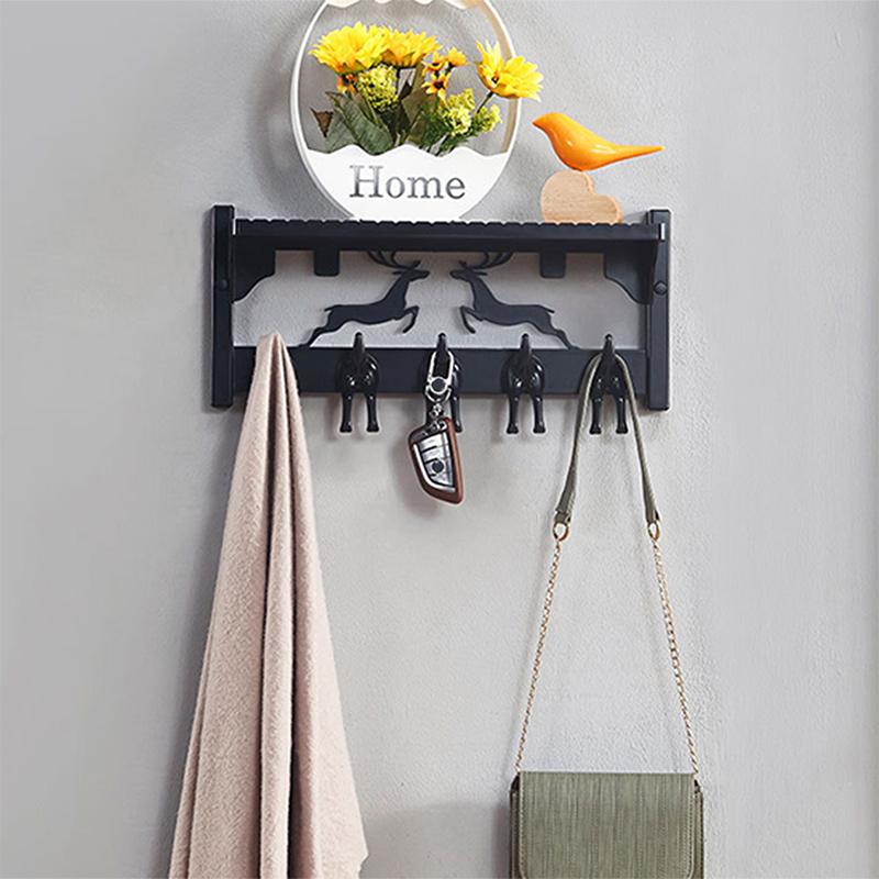 Wall-Mount Coat Rack with 5 Hooks Punch-free Wall Shelf Coat Hook Rail for Hallway Bathroom Closet Room FAS6
Wall-Mount Coat Rack with 5 Hooks Punch-free Wall Shelf Coat Hook Rail for Hallway Bathroom Closet Room FAS6