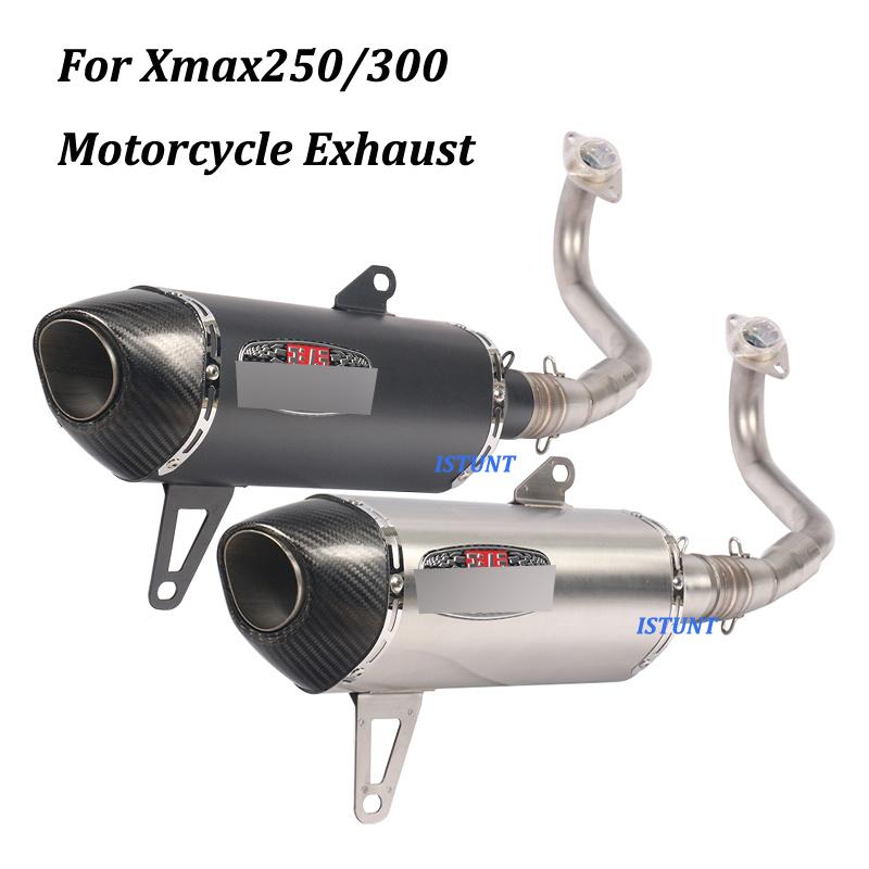 For Xmax250 Xmax300 Full exhaust System Motorcycle Escape Modified With stainless steel Front Mid Link Pipe Slip on
For Xmax250 Xmax300 Full exhaust System Motorcycle Escape Modified With stainless steel Front Mid Link Pipe Slip on