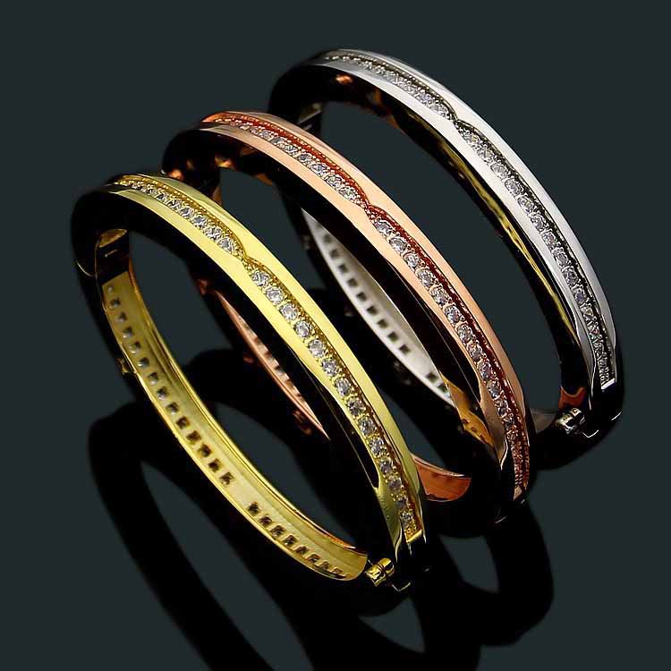 Europe America Fashion Style Lady Women Titanium steel Engraved B Letter Singlle Row Diamond Bangle Bracelet 3 Color
Europe America Fashion Style Lady Women Titanium steel Engraved B Letter Singlle Row Diamond Bangle Bracelet 3 Color