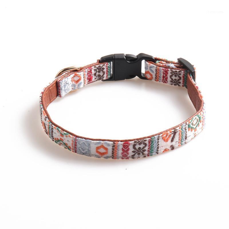 Pet dog collar adjustable clip buckle dog collars head collars National wind collar blue White1
Pet dog collar adjustable clip buckle dog collars head collars National wind collar blue White1