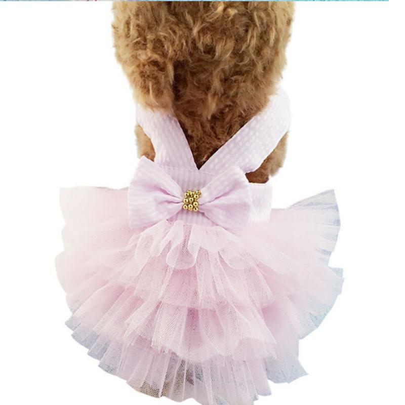 Strap Striped Tutu Dresses Big Bow Lace Patchwork Cake Dress Seersucker Skirt Pet Dog Clothes, Blue
Strap Striped Tutu Dresses Big Bow Lace Patchwork Cake Dress Seersucker Skirt Pet Dog Clothes, Blue