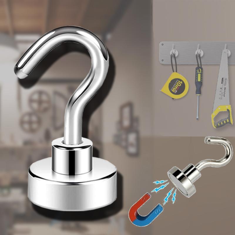 Hooks & Rails Powerful Neodymium Magnet Hook Key Holder Magnetic Coat Wall Hanging Hanger Base Home Storage Organization
Hooks & Rails Powerful Neodymium Magnet Hook Key Holder Magnetic Coat Wall Hanging Hanger Base Home Storage Organization