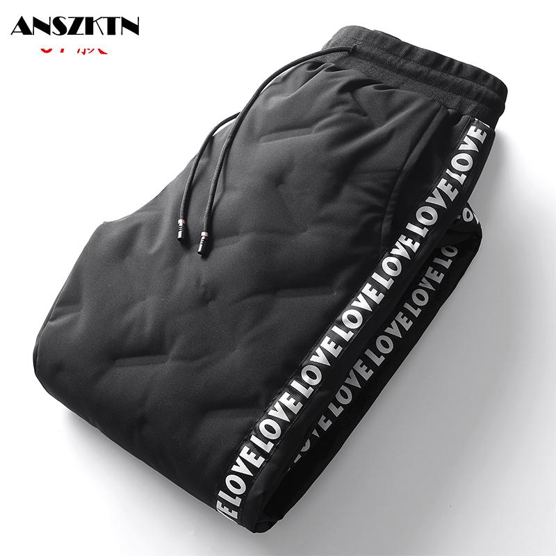 ANSZKTN Down pants for men winter outdoor windproof warm 90 white duck down cotton pants slimming thickened sports casual, Black
ANSZKTN Down pants for men winter outdoor windproof warm 90 white duck down cotton pants slimming thickened sports casual, Black