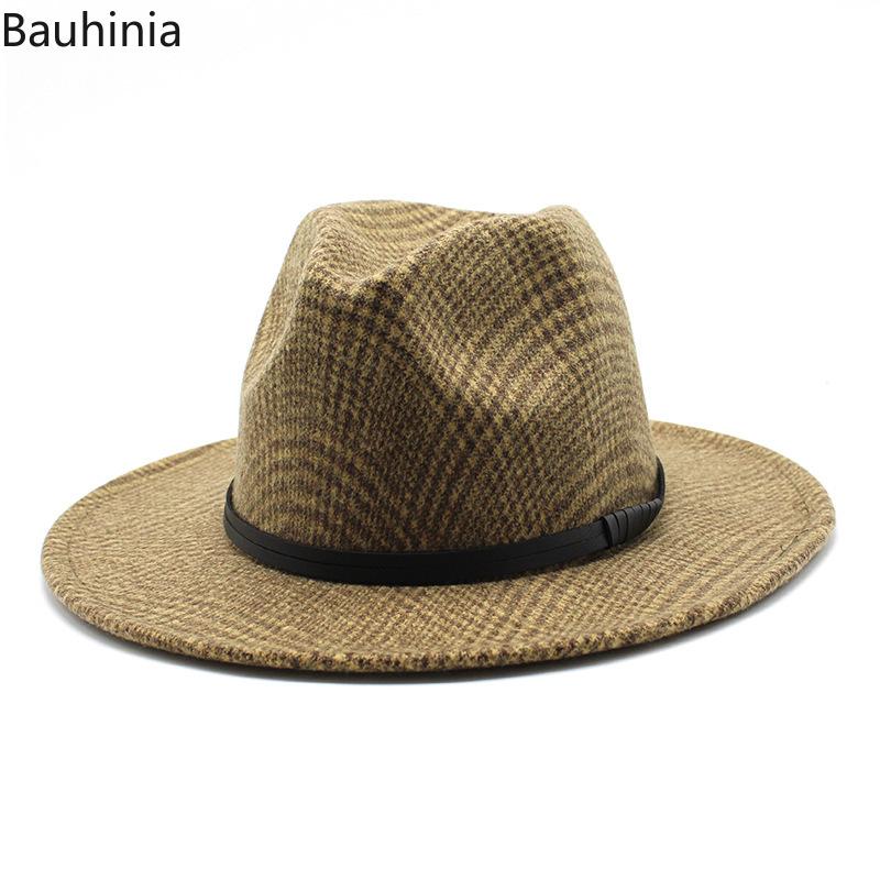 Bauhinia Fashion Women Men Jazz Godfather Sombrero Caps Wool Fedora Felt Cap Wide Brim Trilby Chape Feminino Hat
Bauhinia Fashion Women Men Jazz Godfather Sombrero Caps Wool Fedora Felt Cap Wide Brim Trilby Chape Feminino Hat