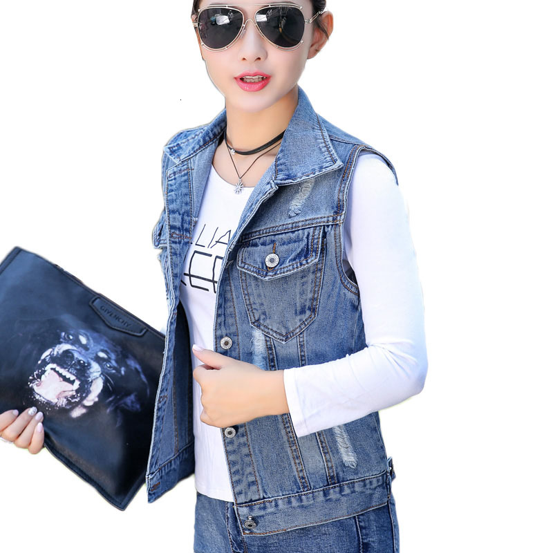 2021 New 6xl Plus Size Summer Autumn Women Casual Denim Vest Coat Fashion Hole Short Jeans Vests Jacket Sleeveless Waistcoat Y372 Ougg, Blue 9866
2021 New 6xl Plus Size Summer Autumn Women Casual Denim Vest Coat Fashion Hole Short Jeans Vests Jacket Sleeveless Waistcoat Y372 Ougg, Blue 9866