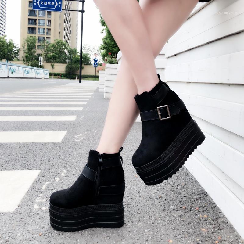 Short Tube Round Head Platform Boots Short Female Thick Bottom British Wind Wedges Ankle Boot1, Black
Short Tube Round Head Platform Boots Short Female Thick Bottom British Wind Wedges Ankle Boot1, Black