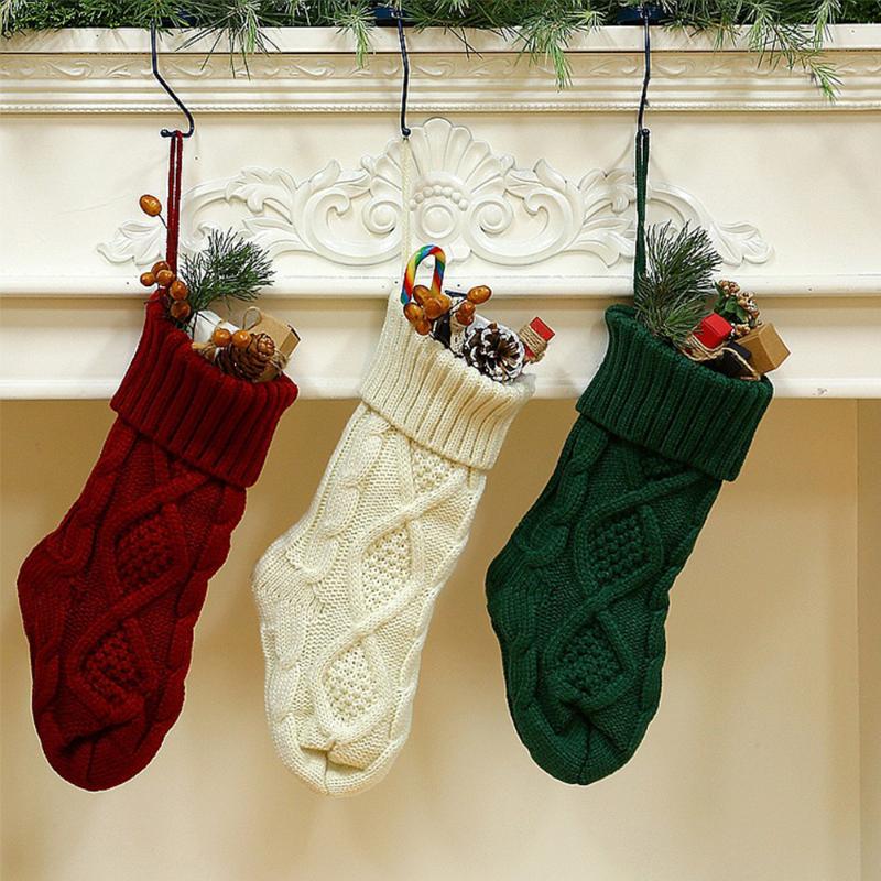 2020 1/3PCS 37CM Christmas Knitted Woolen Hanging Pendant Gift Bag Flower Leaf Flower Small Candy Christmas Stockings
2020 1/3PCS 37CM Christmas Knitted Woolen Hanging Pendant Gift Bag Flower Leaf Flower Small Candy Christmas Stockings