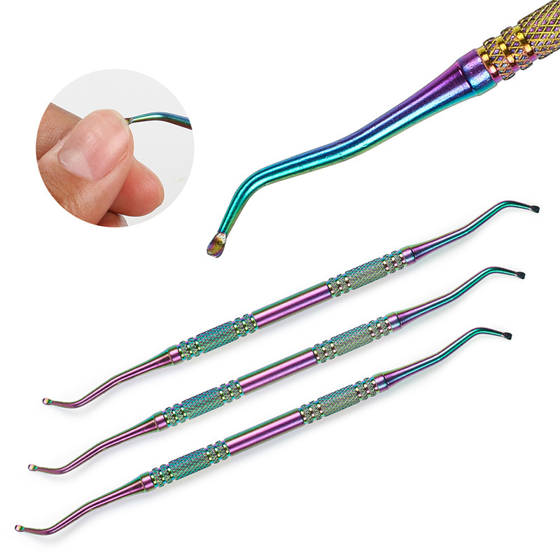 Rainbow Stainless Steel Nail Cuticle Pusher Tweezer Nail Art Files UV Gel Polish Remove Manicure Care Groove Clean Tool 0458
Rainbow Stainless Steel Nail Cuticle Pusher Tweezer Nail Art Files UV Gel Polish Remove Manicure Care Groove Clean Tool 0458
