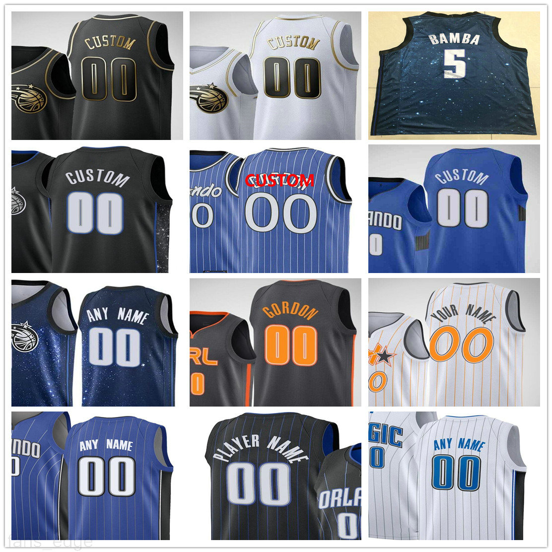 Custom Printed 50 Cole Anthony Nikola 9 Vucevic Aaron 00 Gordon Jonathan 1 Isaac Evan 10 Fournier Men Woman Kids Youth Basketball Jerseys, As picture
Custom Printed 50 Cole Anthony Nikola 9 Vucevic Aaron 00 Gordon Jonathan 1 Isaac Evan 10 Fournier Men Woman Kids Youth Basketball Jerseys, As picture