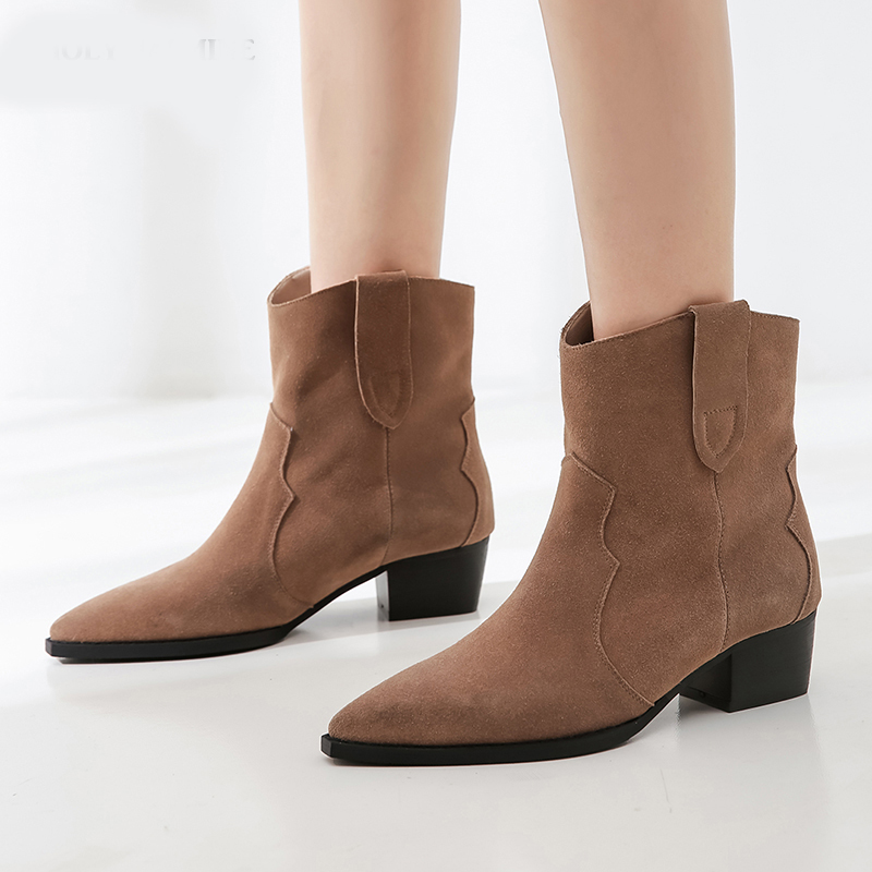 2020 Classic New Ankle Child Suede for Women Former Pointed Toe Effect Kitten Heels Boots Western Cowboy Winter Shoes 6x3b, Brown
2020 Classic New Ankle Child Suede for Women Former Pointed Toe Effect Kitten Heels Boots Western Cowboy Winter Shoes 6x3b, Brown