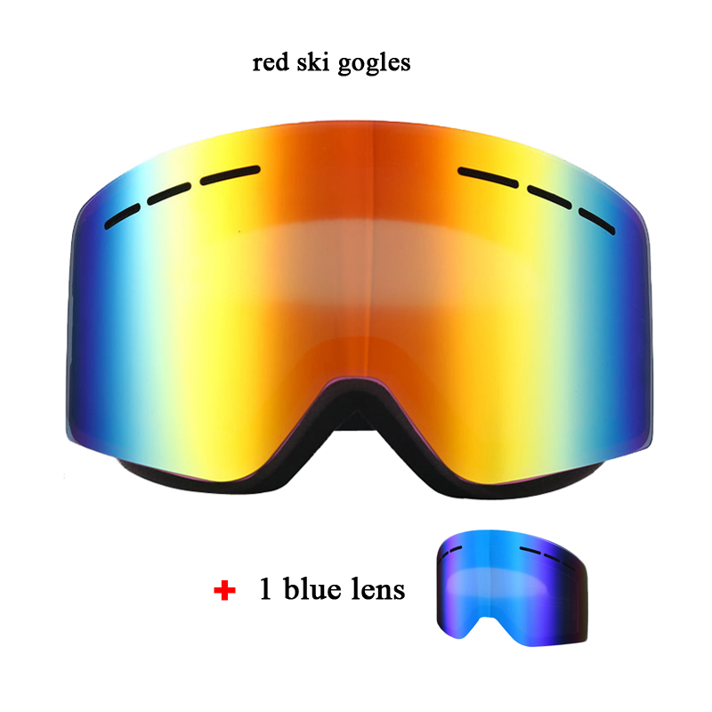 Ski Goggles Double Layers UV400 Anti-fog Big Ski Mask Glasses Skiing Snow Men Women Snowboard Goggle Q0107
Ski Goggles Double Layers UV400 Anti-fog Big Ski Mask Glasses Skiing Snow Men Women Snowboard Goggle Q0107