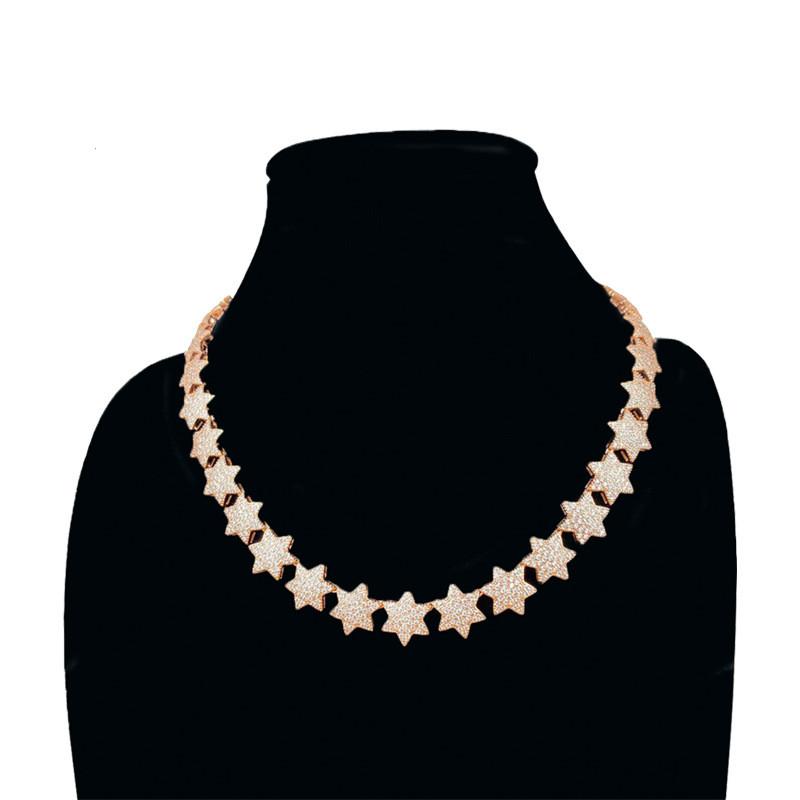 New Fashion Charm Stars Chocker Necklace Hip Hop Iced Bling Gold Zirconia Copper Chain Necklace Charm Gift for Women Girl Gift
New Fashion Charm Stars Chocker Necklace Hip Hop Iced Bling Gold Zirconia Copper Chain Necklace Charm Gift for Women Girl Gift