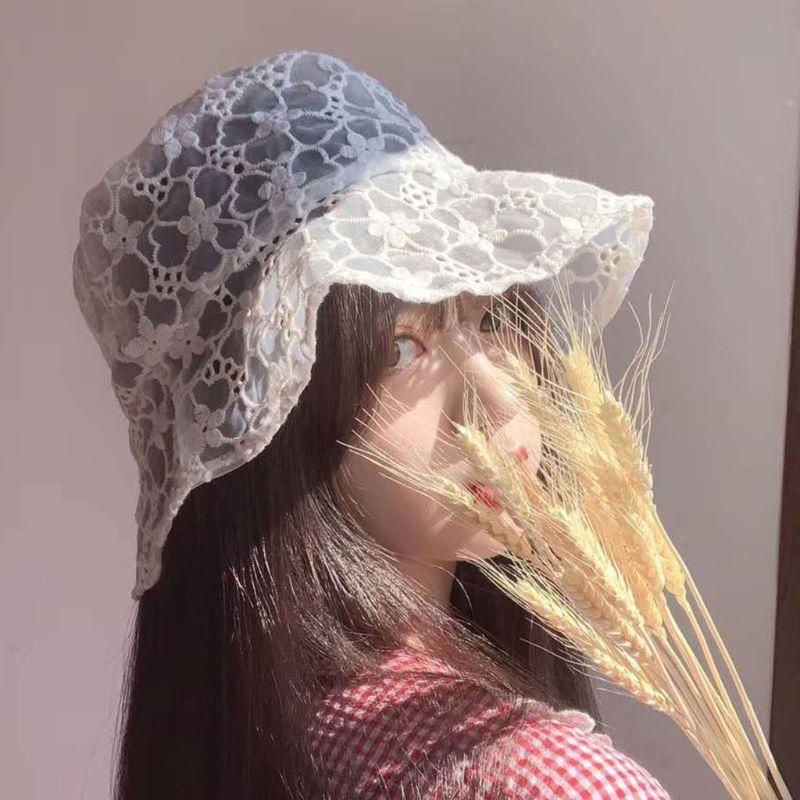 Women Hollow Out Wide Brim Bucket Hat Embroidery Floral Lace Beach Fisherman Cap 28GD, White
Women Hollow Out Wide Brim Bucket Hat Embroidery Floral Lace Beach Fisherman Cap 28GD, White