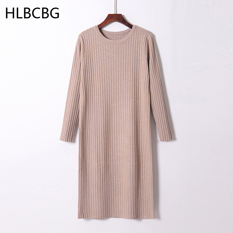 2021 New Women Basic Knit Straight o Neck Solid Long Sleeve Sweater Dress Autumn Winter Elegant Black Apricot Midi Dresses 7o25, Khaki
2021 New Women Basic Knit Straight o Neck Solid Long Sleeve Sweater Dress Autumn Winter Elegant Black Apricot Midi Dresses 7o25, Khaki