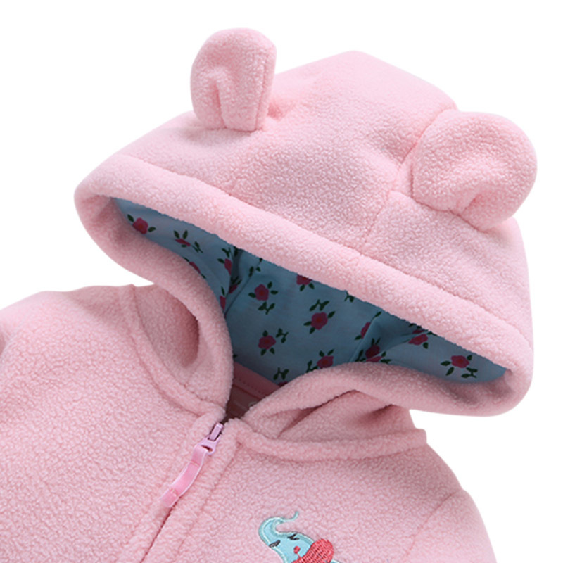 2019 New Baby costume rompers Clothes cold Winter Boy Girl Garment Warm Comfortable Pure Cotton coat jacket kids Y1221