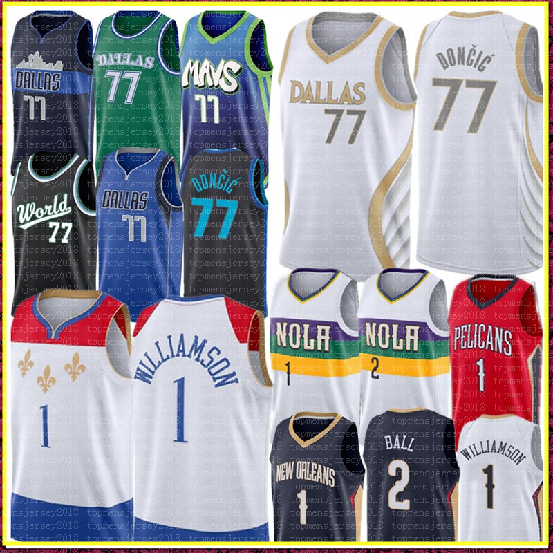 2021 Luka 77 New Doncic Jersey Zion 1 Williamson Jersey Lonzo 2 Ball Basketball Jerseys stitched Logos Jersey S-XXL
2021 Luka 77 New Doncic Jersey Zion 1 Williamson Jersey Lonzo 2 Ball Basketball Jerseys stitched Logos Jersey S-XXL