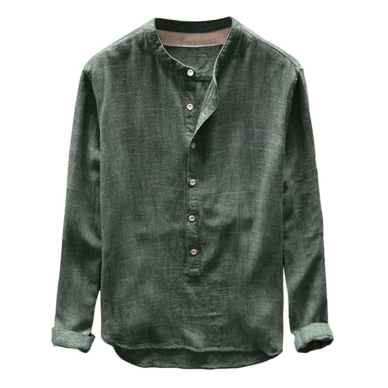 Fashion Mens Autumn Basic 2020 New Button Casual Linen and Cotton Long Sleeve V-neck Solid Tunic Plus Size 4XL Clothing
Fashion Mens Autumn Basic 2020 New Button Casual Linen and Cotton Long Sleeve V-neck Solid Tunic Plus Size 4XL Clothing