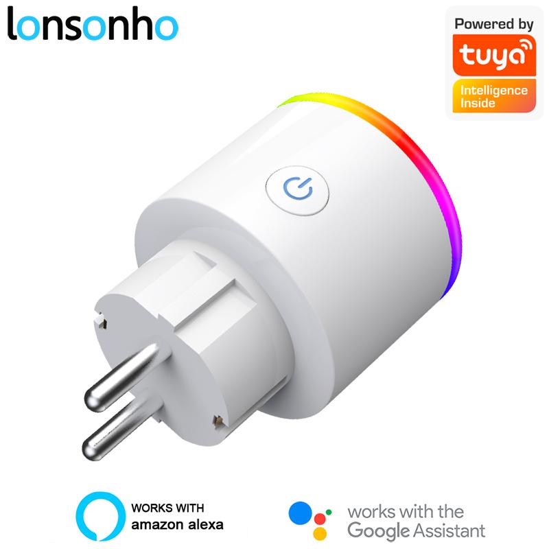 Lonsonho Tuya Smart Plug WiFi Smart Socket EU Plug Type F 16A Power Monitor Wireless Control Compatible Alexa Google Home Mini
Lonsonho Tuya Smart Plug WiFi Smart Socket EU Plug Type F 16A Power Monitor Wireless Control Compatible Alexa Google Home Mini