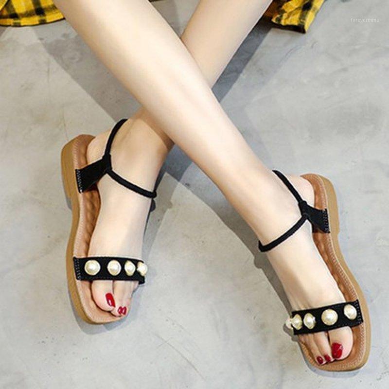 women summer beach sandals flats casual shoes woman PU leather plus size one-strap beads sandalias mujer sapato feminino D7891, Black
women summer beach sandals flats casual shoes woman PU leather plus size one-strap beads sandalias mujer sapato feminino D7891, Black