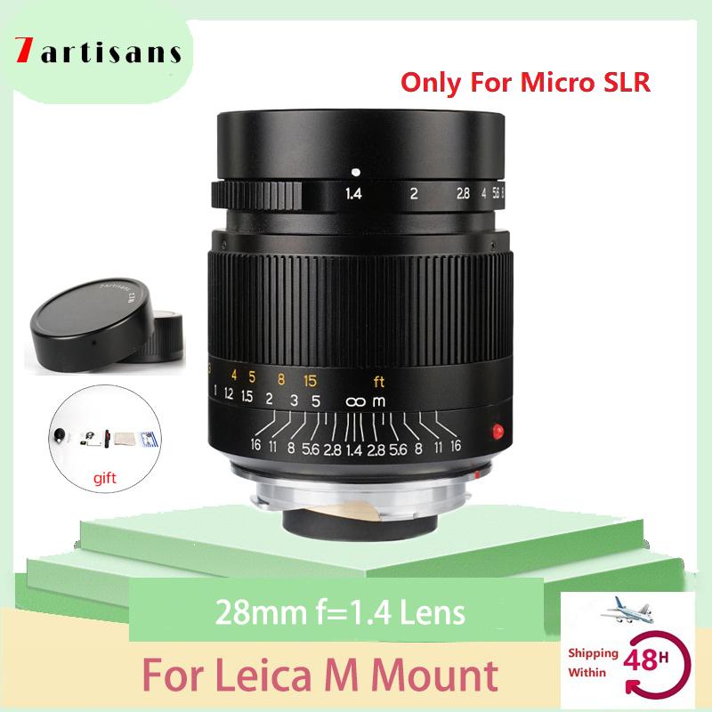 7artisans 28mm f1.4 Micro SLR Camera Lens Professional For Leica Cameras M-M M240 M3 M5 M6 M7 M8 M9 Photography Studio
7artisans 28mm f1.4 Micro SLR Camera Lens Professional For Leica Cameras M-M M240 M3 M5 M6 M7 M8 M9 Photography Studio