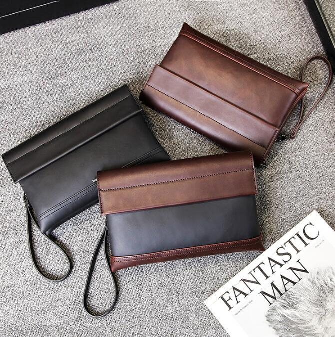 New clutch large capacity clutch men's casual briefcase youth bag envelope bag, Black
New clutch large capacity clutch men's casual briefcase youth bag envelope bag, Black