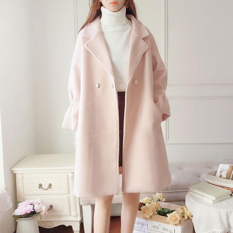 Cashmere Coat vintage coat Solid color Autumn Winter 2021 New Elegant wool Winter Long sleeves V Neck Women 881F, Pink
Cashmere Coat vintage coat Solid color Autumn Winter 2021 New Elegant wool Winter Long sleeves V Neck Women 881F, Pink