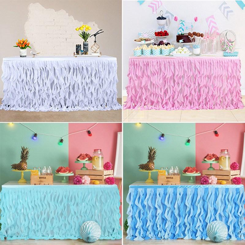 Table Skirt Tutu Wavy Folds Design Sweet Elegant For Bridal Baby Showers Wedding Christmas Valentine's Party
Table Skirt Tutu Wavy Folds Design Sweet Elegant For Bridal Baby Showers Wedding Christmas Valentine's Party