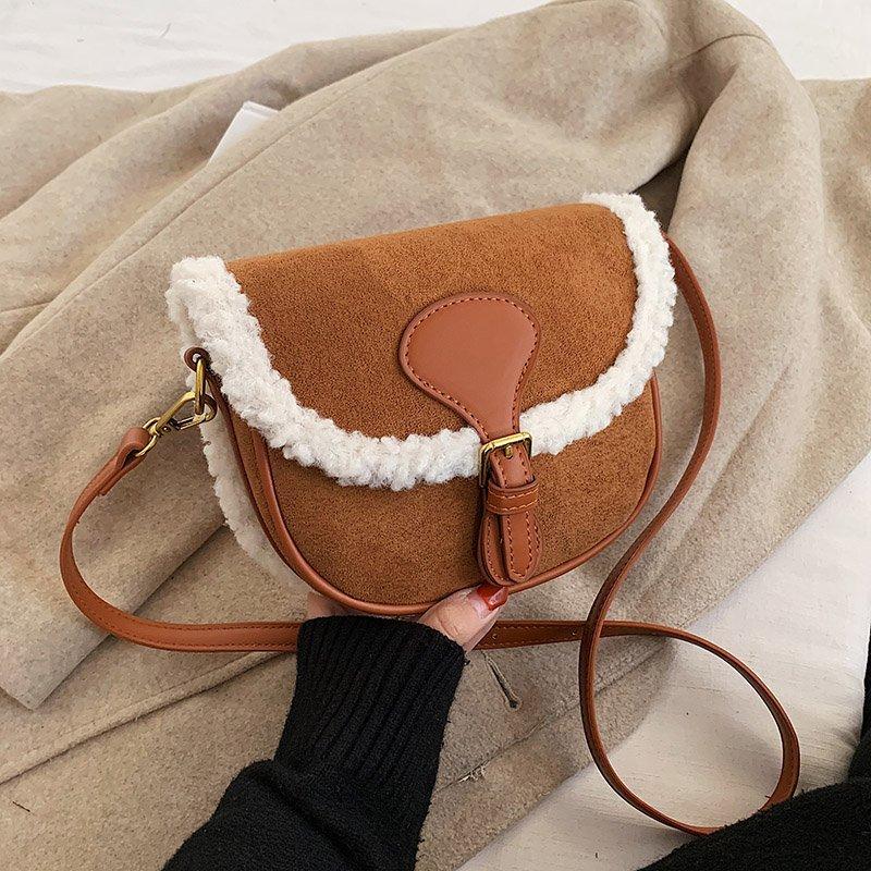 Bags Vintage Shoulder Brown Women Female Winter Plush Messenger Bag Sac Fashion Women Handbag High Quality New Flap Bag Designer, Black
Bags Vintage Shoulder Brown Women Female Winter Plush Messenger Bag Sac Fashion Women Handbag High Quality New Flap Bag Designer, Black