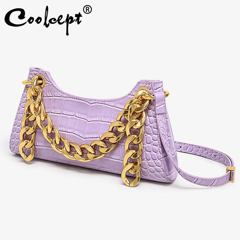 Coolcept Crocodile Pattern PU Leather Crossbody Bags For Women 2021 Chain Female Shoulder Handbags Mini Purses Travel Cross Body, White chain
Coolcept Crocodile Pattern PU Leather Crossbody Bags For Women 2021 Chain Female Shoulder Handbags Mini Purses Travel Cross Body, White chain