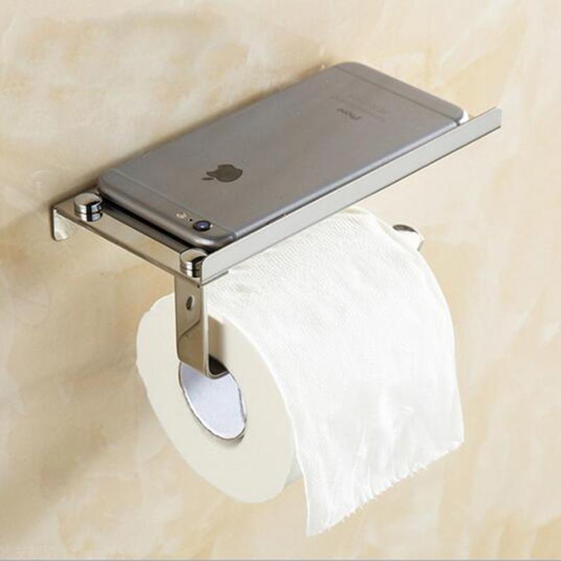 Stainless steel 304 bathroom paper phone holder with shelf bathroom Mobile phones towel rack toilet paper holder tissue boxes
Stainless steel 304 bathroom paper phone holder with shelf bathroom Mobile phones towel rack toilet paper holder tissue boxes