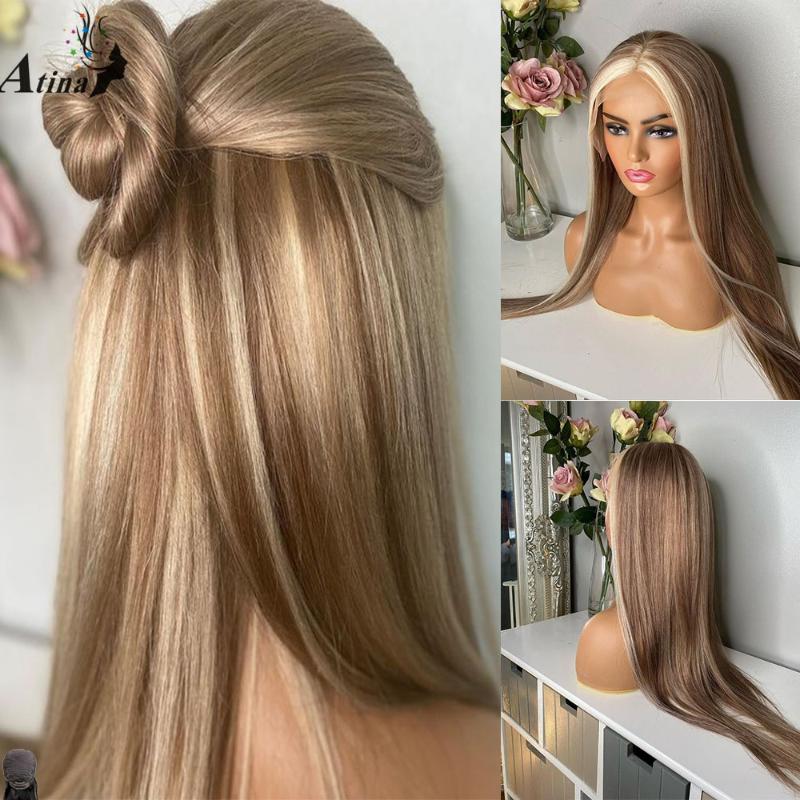 Ombre Blond Highlight Straight Glueless lace front wig For Black Women PrePlucked HD Transparent Remy Human Hair Wig 180 Density, As pic
Ombre Blond Highlight Straight Glueless lace front wig For Black Women PrePlucked HD Transparent Remy Human Hair Wig 180 Density, As pic
